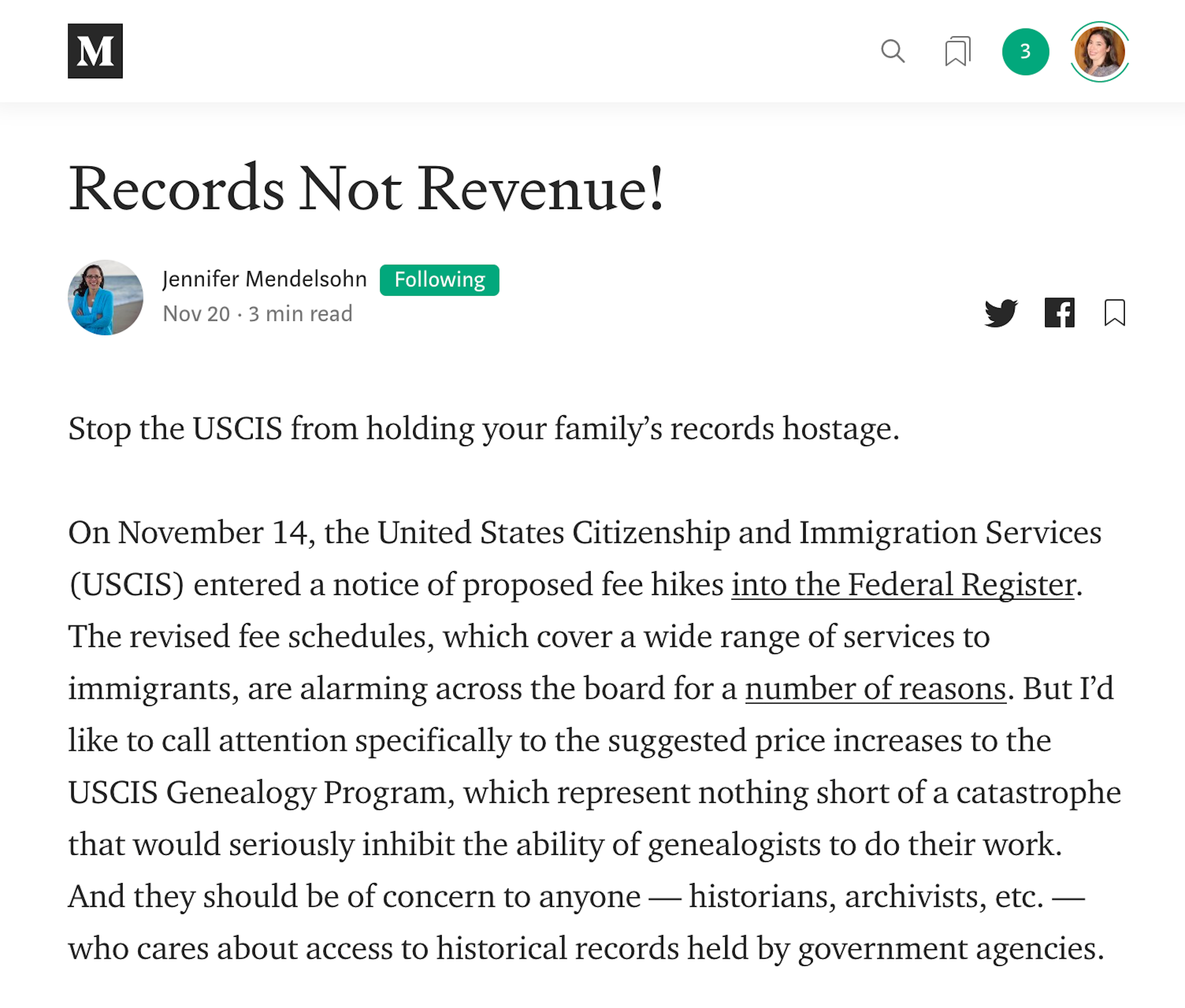 Records Not Revenue!